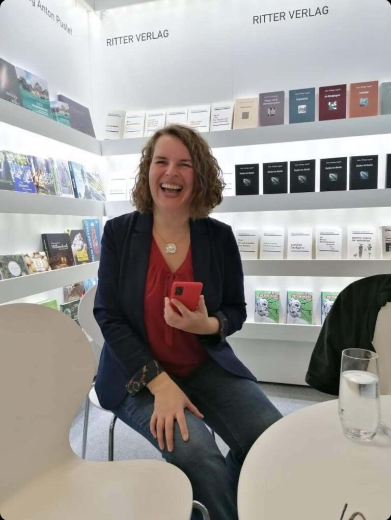 Susanne Burzel auf der Buchmesse in Frankfurt