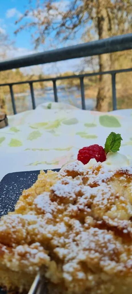 Apfelkuchen im Frühling