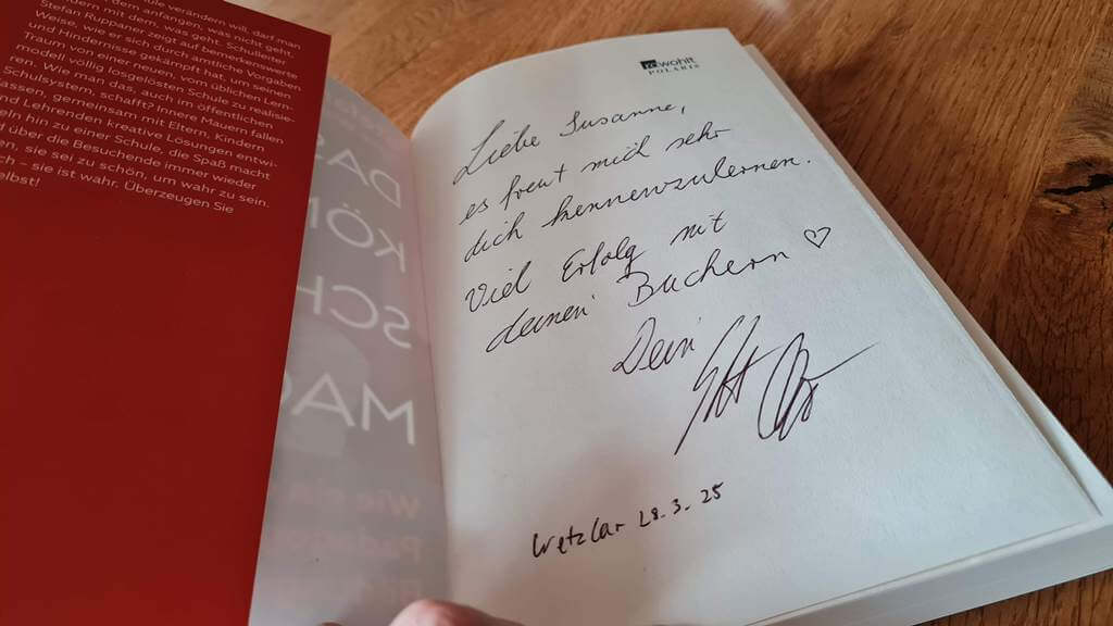 Signierung von Stefan Ruppaner