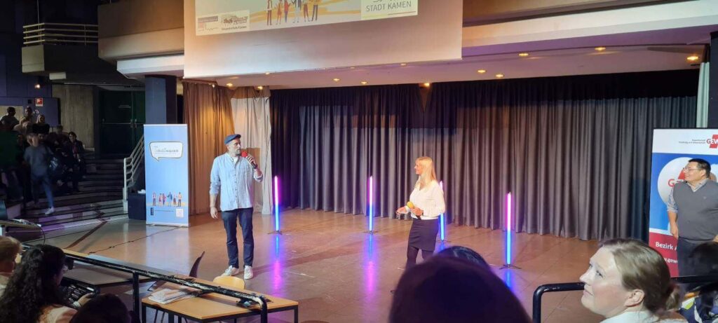 Daniel und Alexandra vom 4. Kamener Schulgespräch