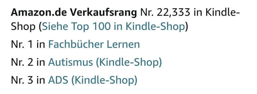 Amazon Verkaufsrang