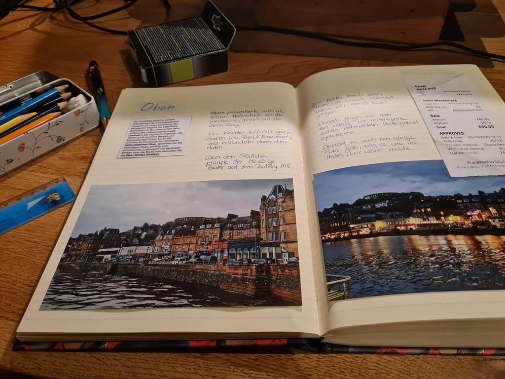 Schotllandreise Erinnerungsbuch