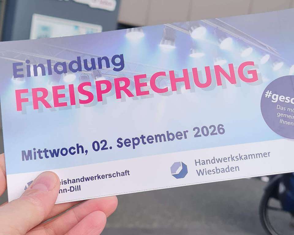 Freisprechungsfeier 2026 Handwerkskammer Lahn Dill